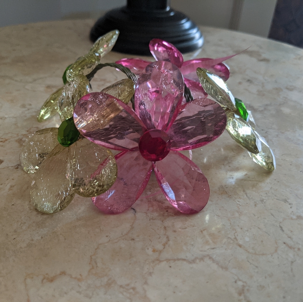 Napkin Flower Rings